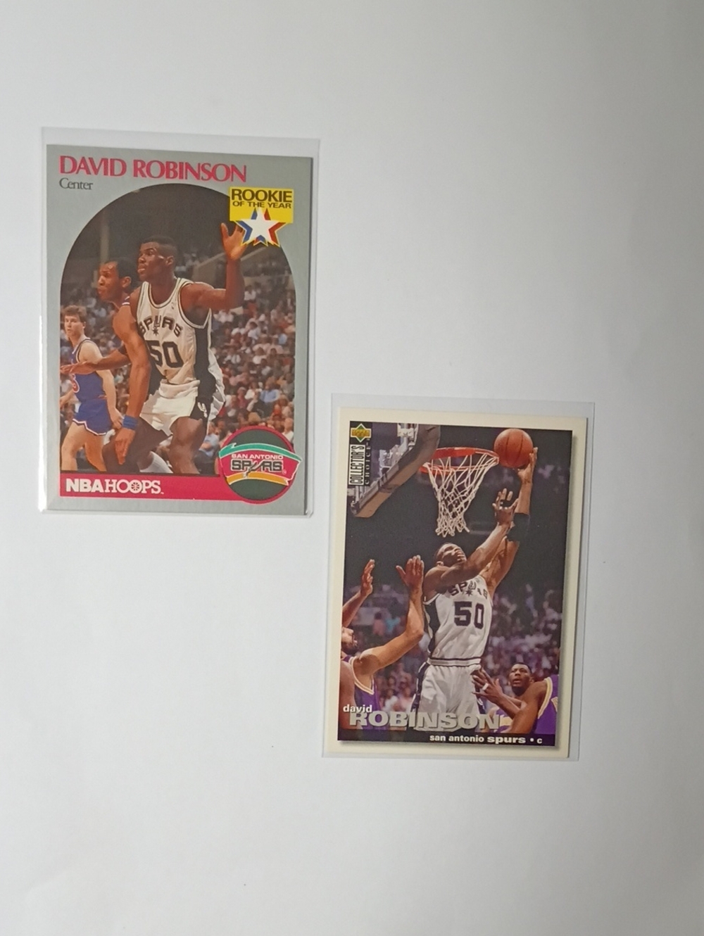 David Robinson San Antonio Spurs Basketball Trading Cards - White